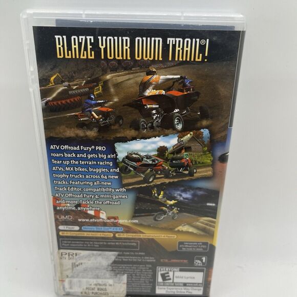 ATV OFFROAD FURY PRO (Sony PSP, 2006) Complete w/ Manual CIB Black Label - Picture 7 of 7